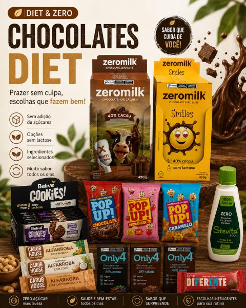 Chocolates diet distribuídos pela Velomed