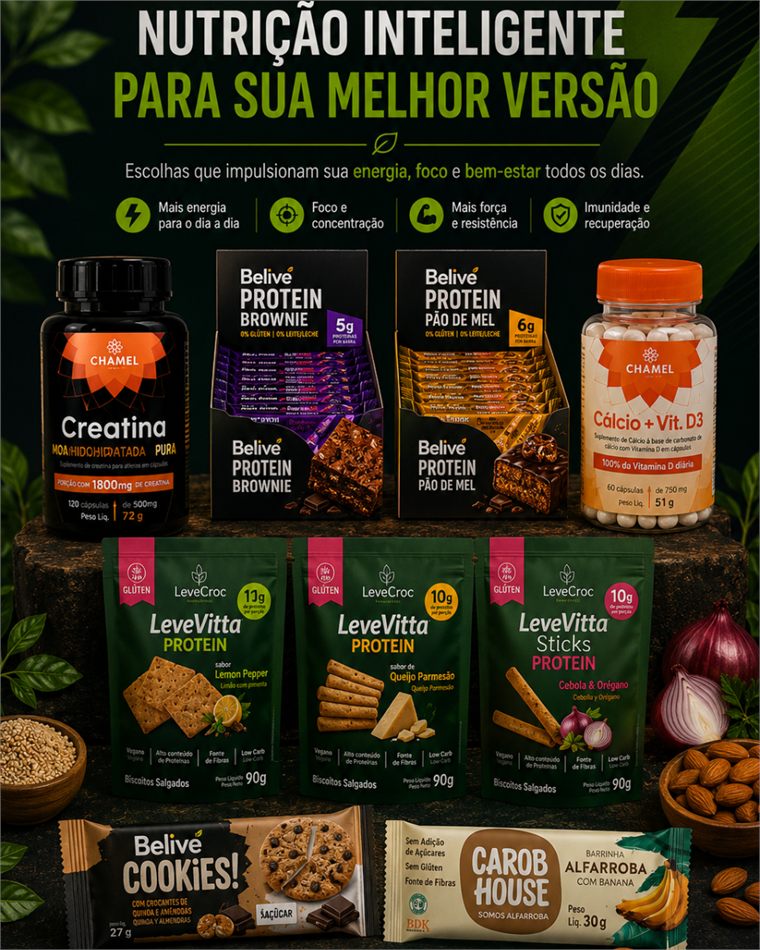 Linha de produtos funcionais distribuída pela Velomed