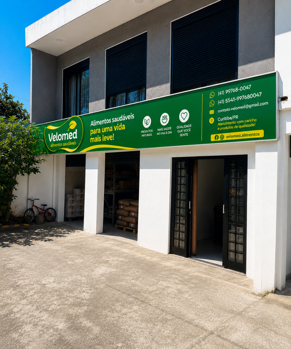 Fachada Velomed Alimentos Saudáveis