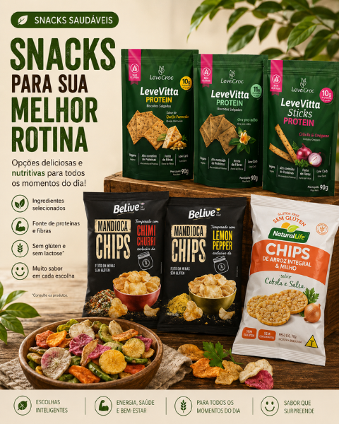 Snacks saudáveis Velomed